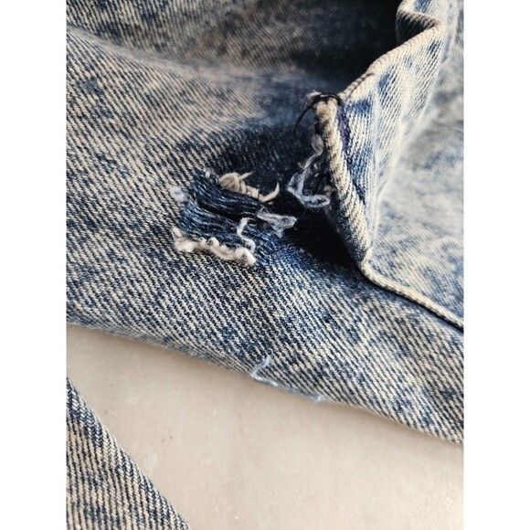 Sundance Long Denim Dress with Distressed Look and Classic Button Front - Medium - Picture 7 of 15